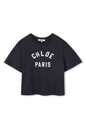 T-shirt in cotone biologico blu CHLOE' KIDS | C20489859